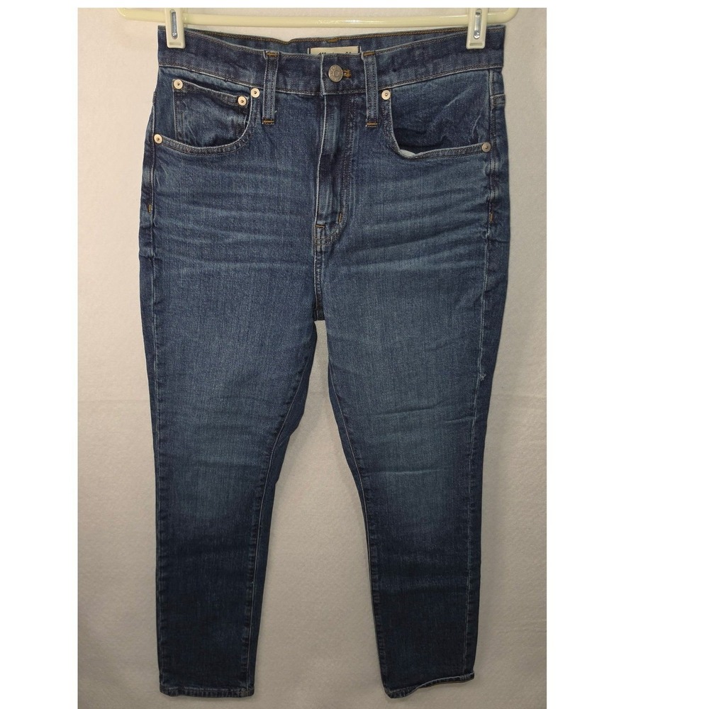 Madewell The High-Rise Slim Boyjean Blue Denim Pants Size 27 Medium Wash